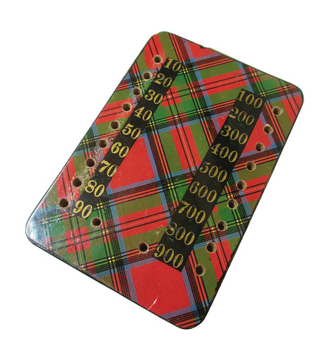 Antique tartanware game - tartanware,